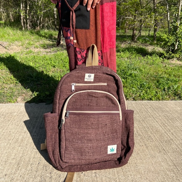 Kailash Himalayan Pure Hemp Brown Backpack - Picture 6 of 16